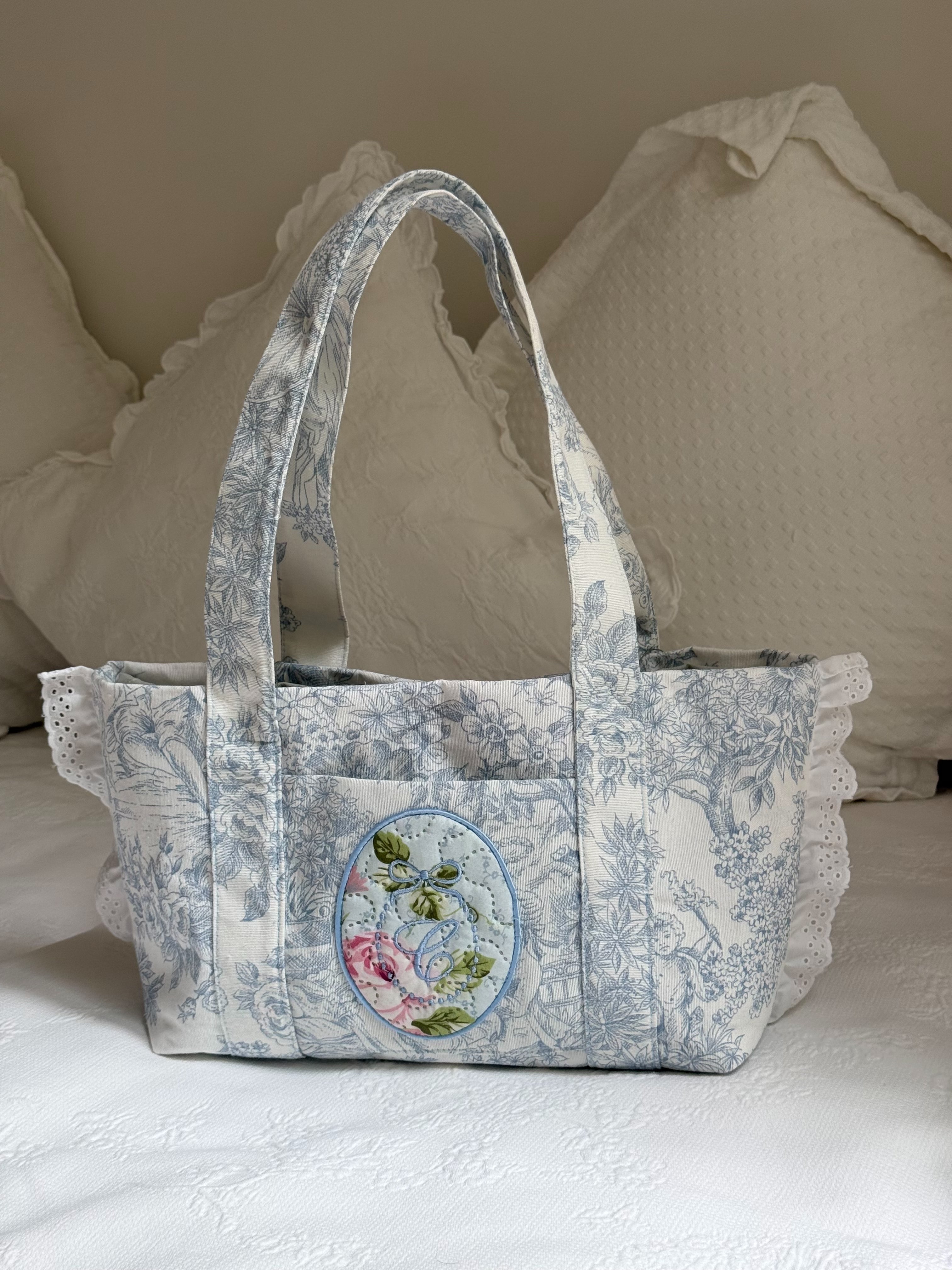 Cesta Toile de Jouy 