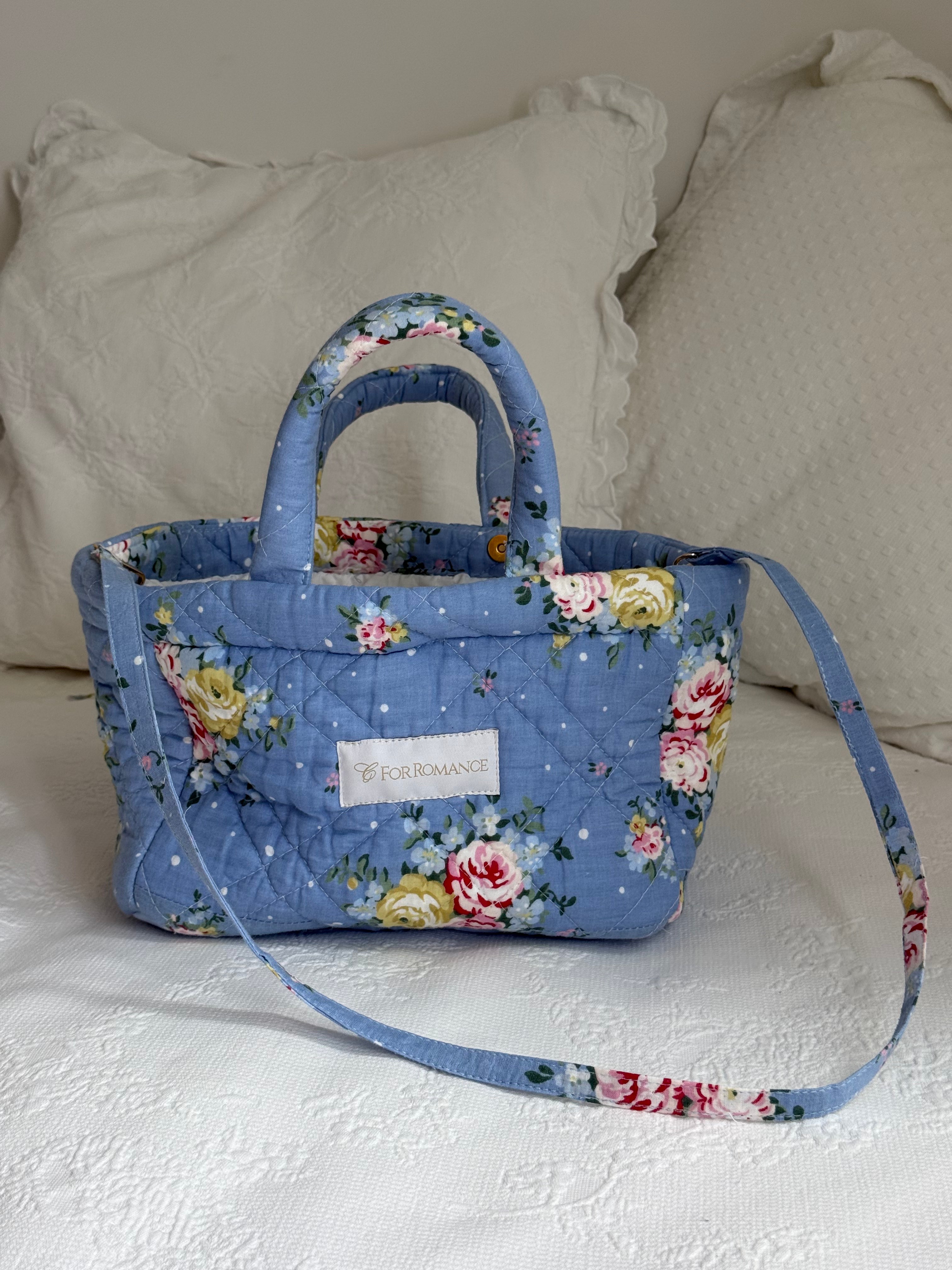 Small Quilted Bloom Tote