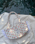 Small Broderie Cherry Basket