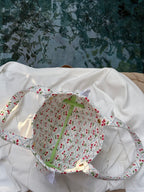 Small Broderie Cherry Basket
