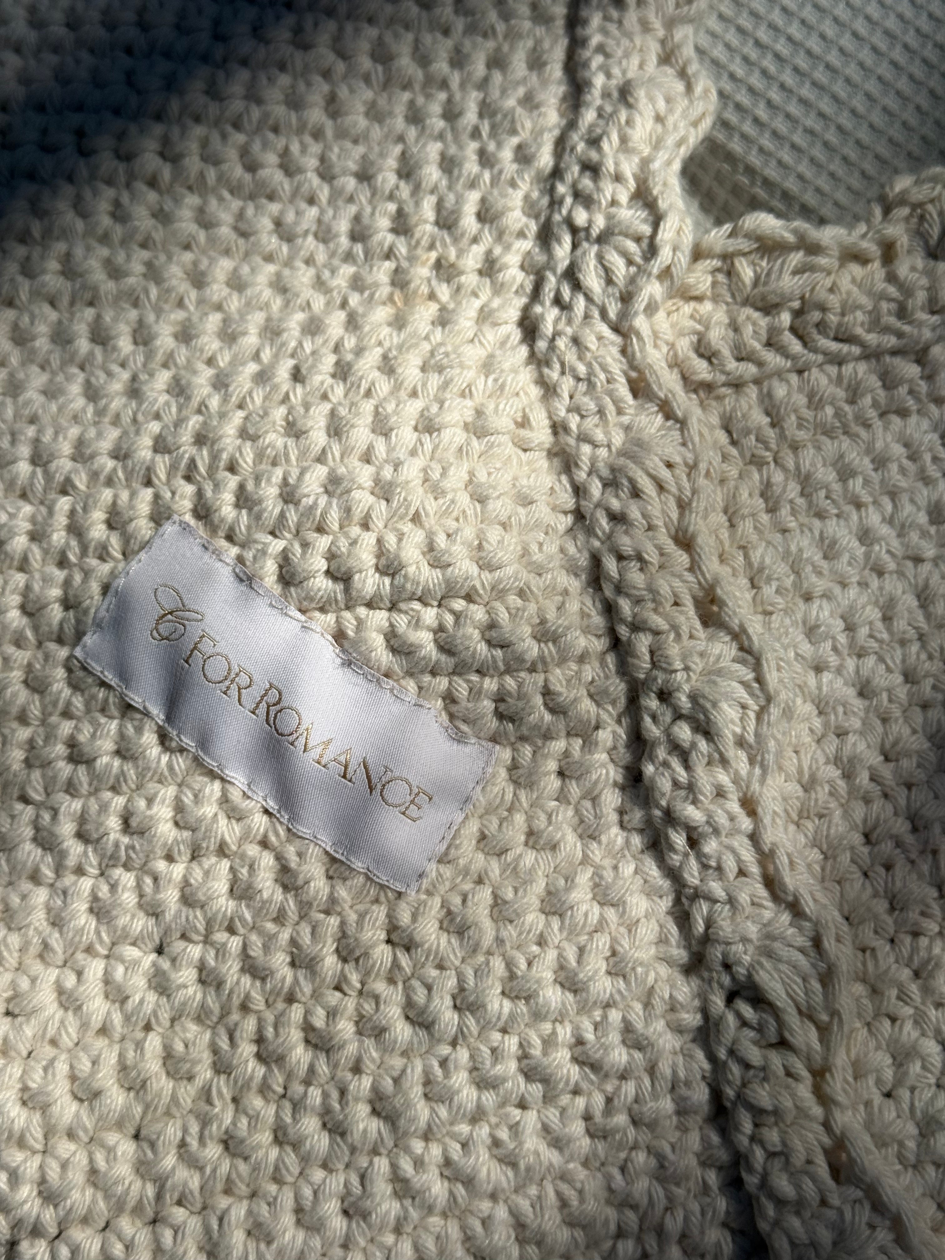 Medium Crochet Broderie Tote