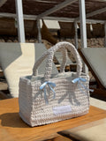 Cesta crochet Lazos