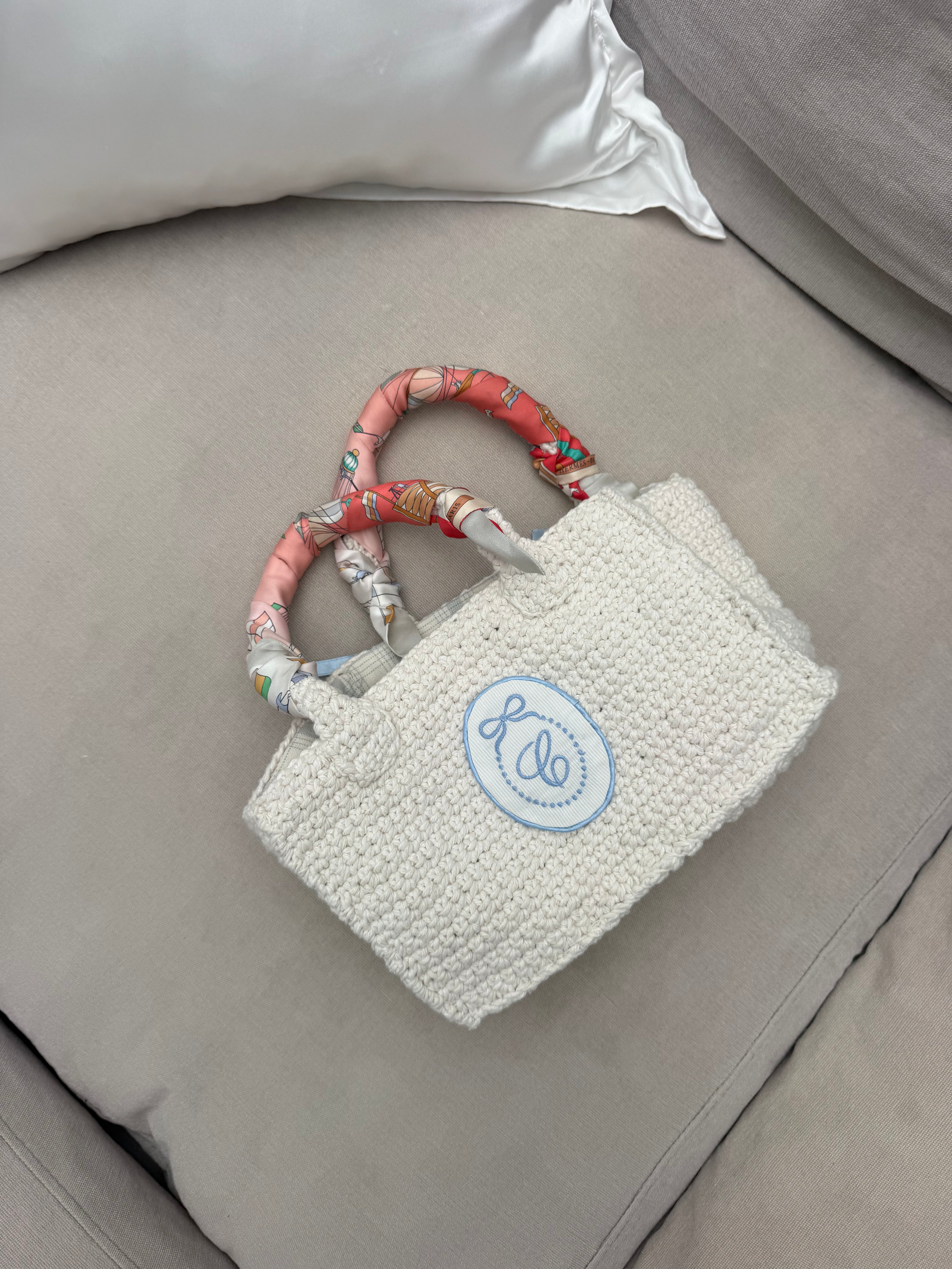 Monogramme Crochet Basket
