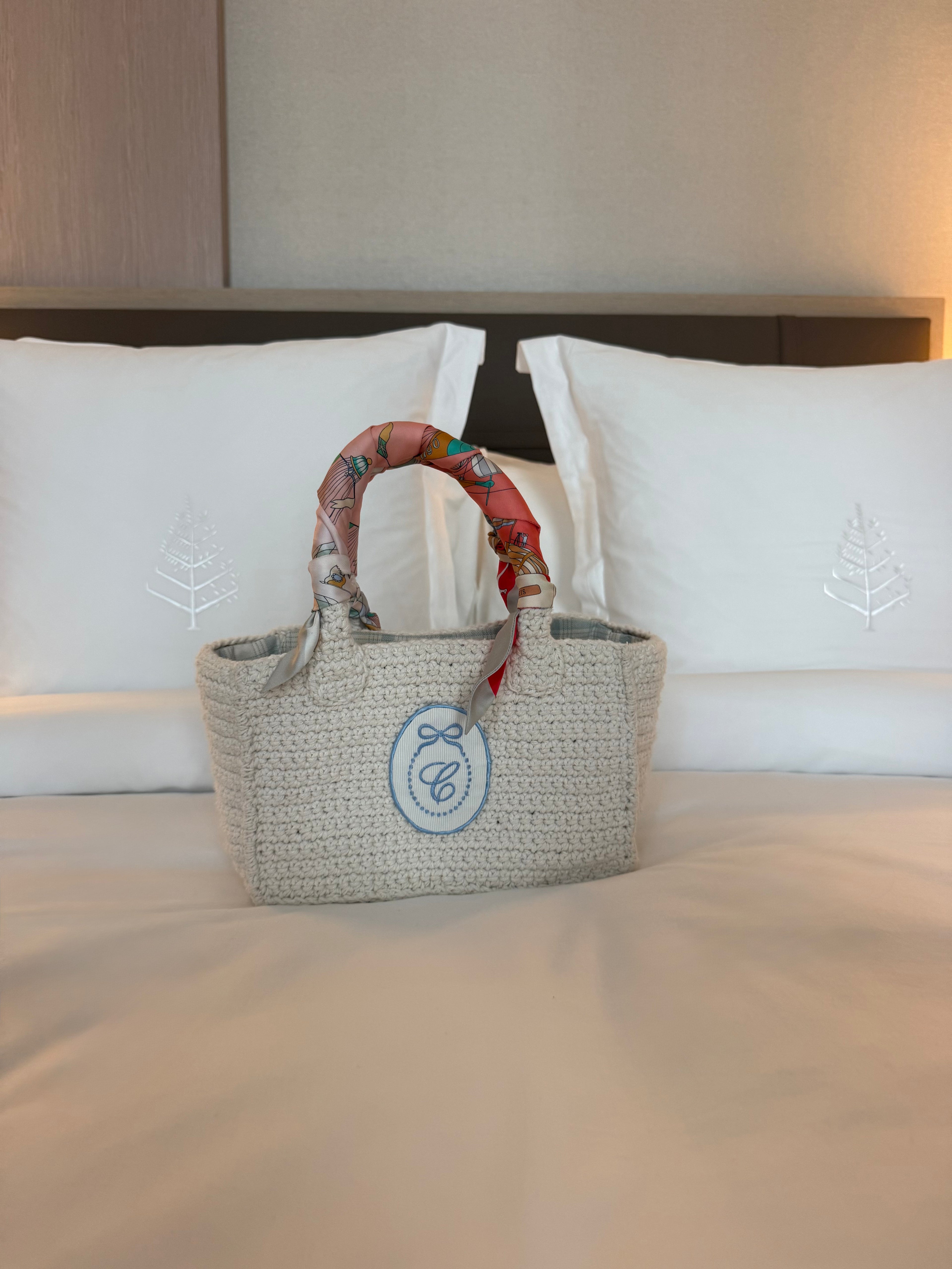 Cesta crochet personalizada