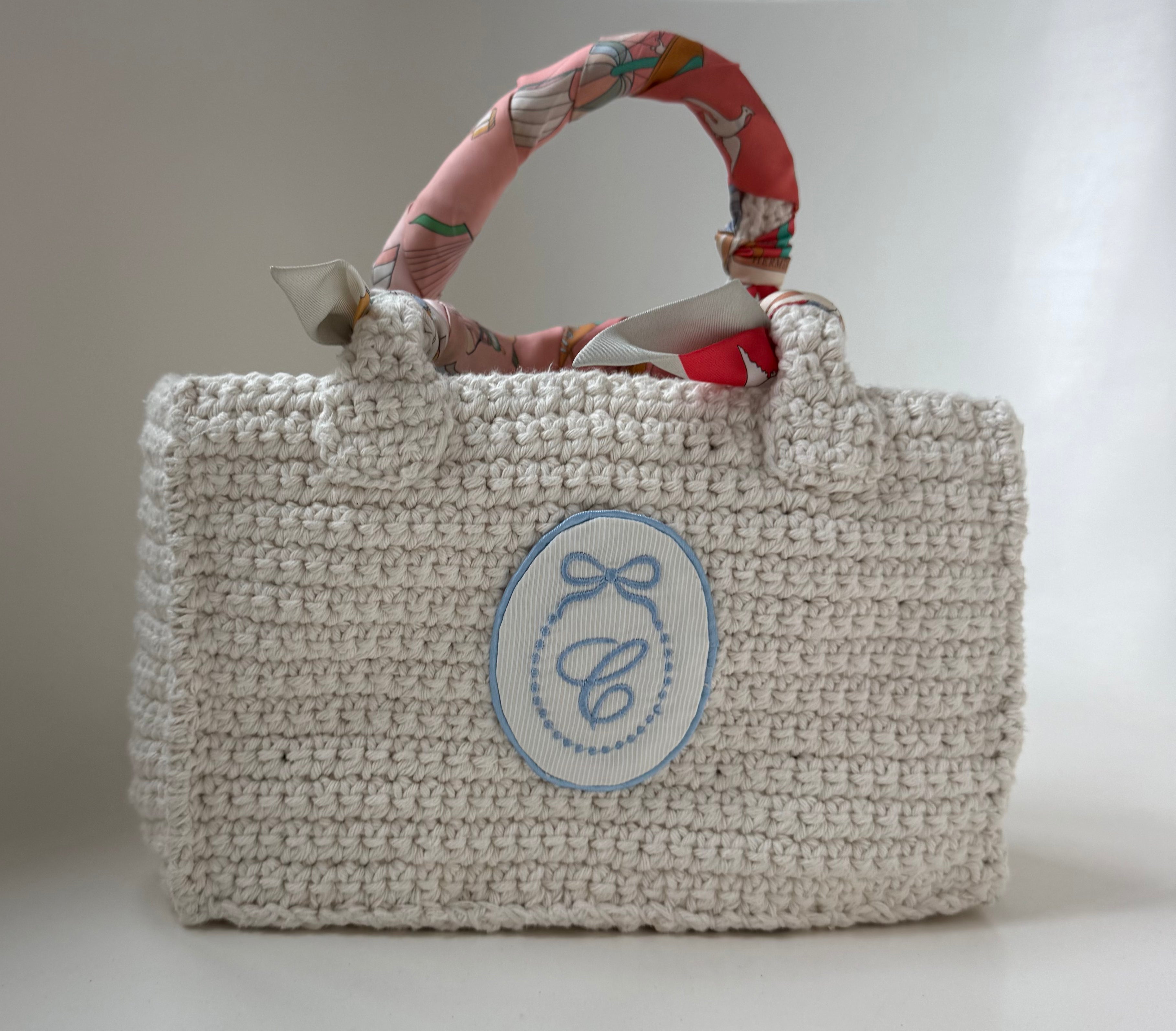 Cesta crochet personalizada