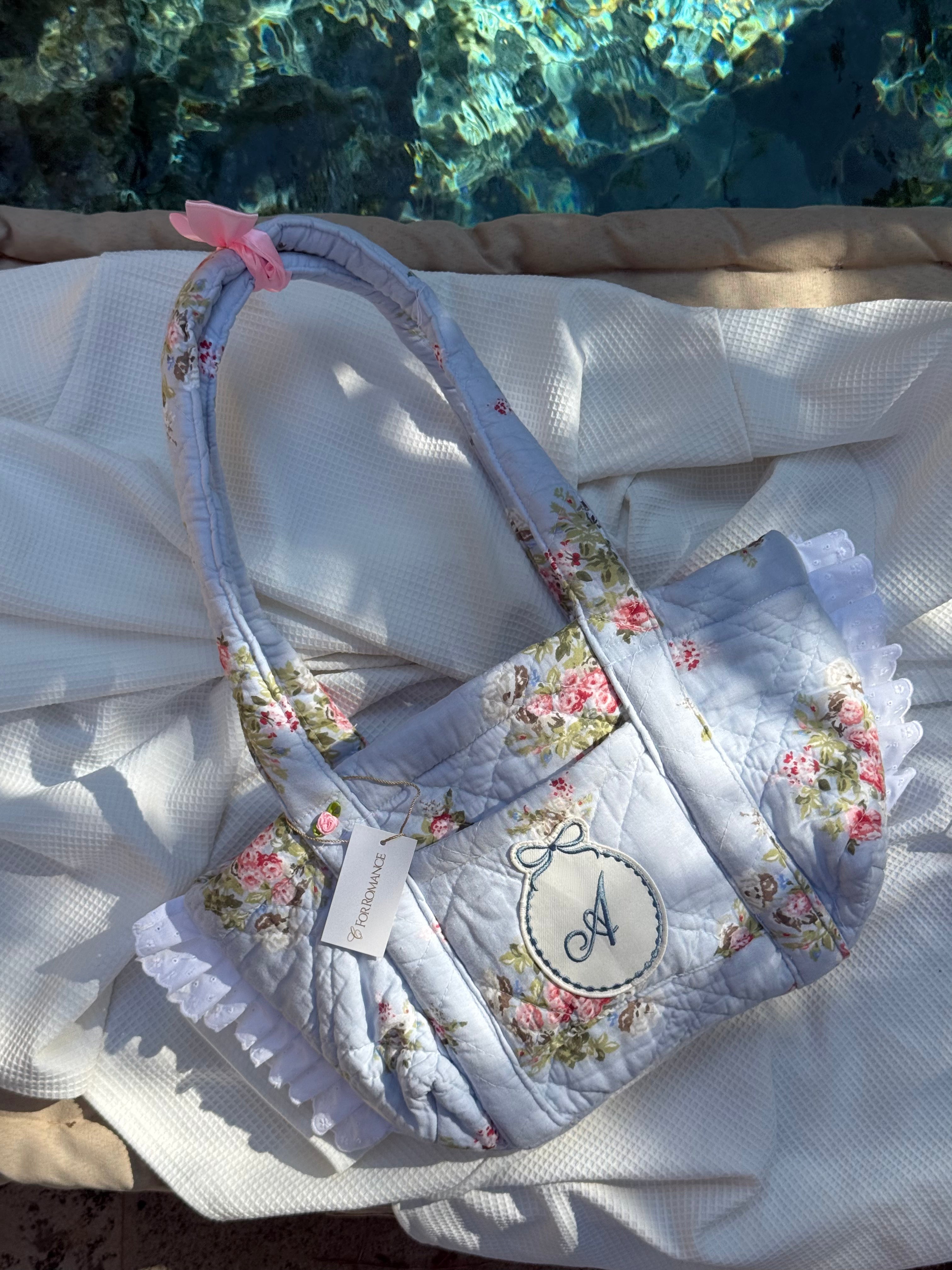 Small Sky Broderie Basket