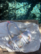 Small Sky Broderie Basket
