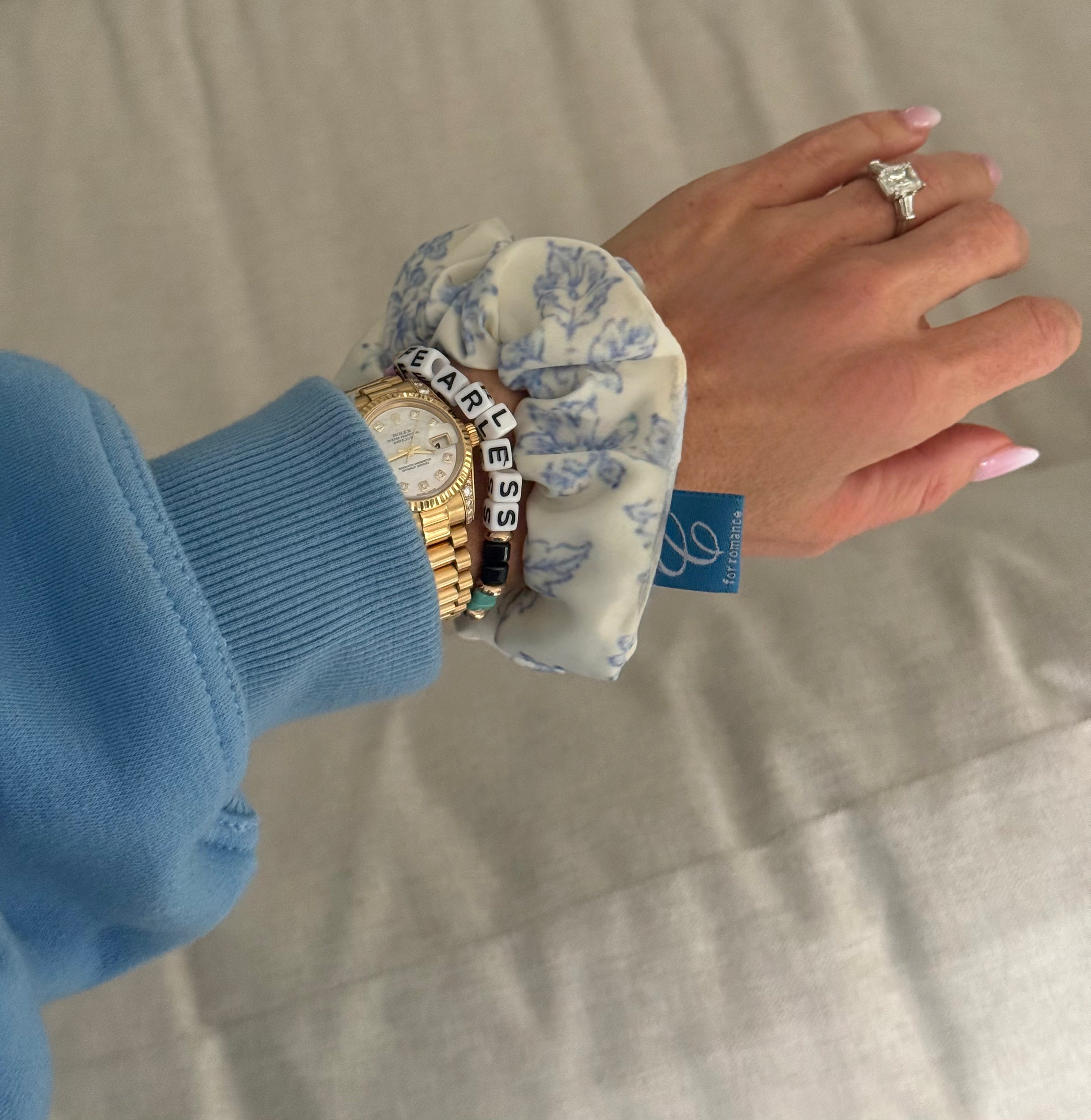 100% Silk Large Scrunchie